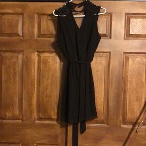 Sexy short black dress